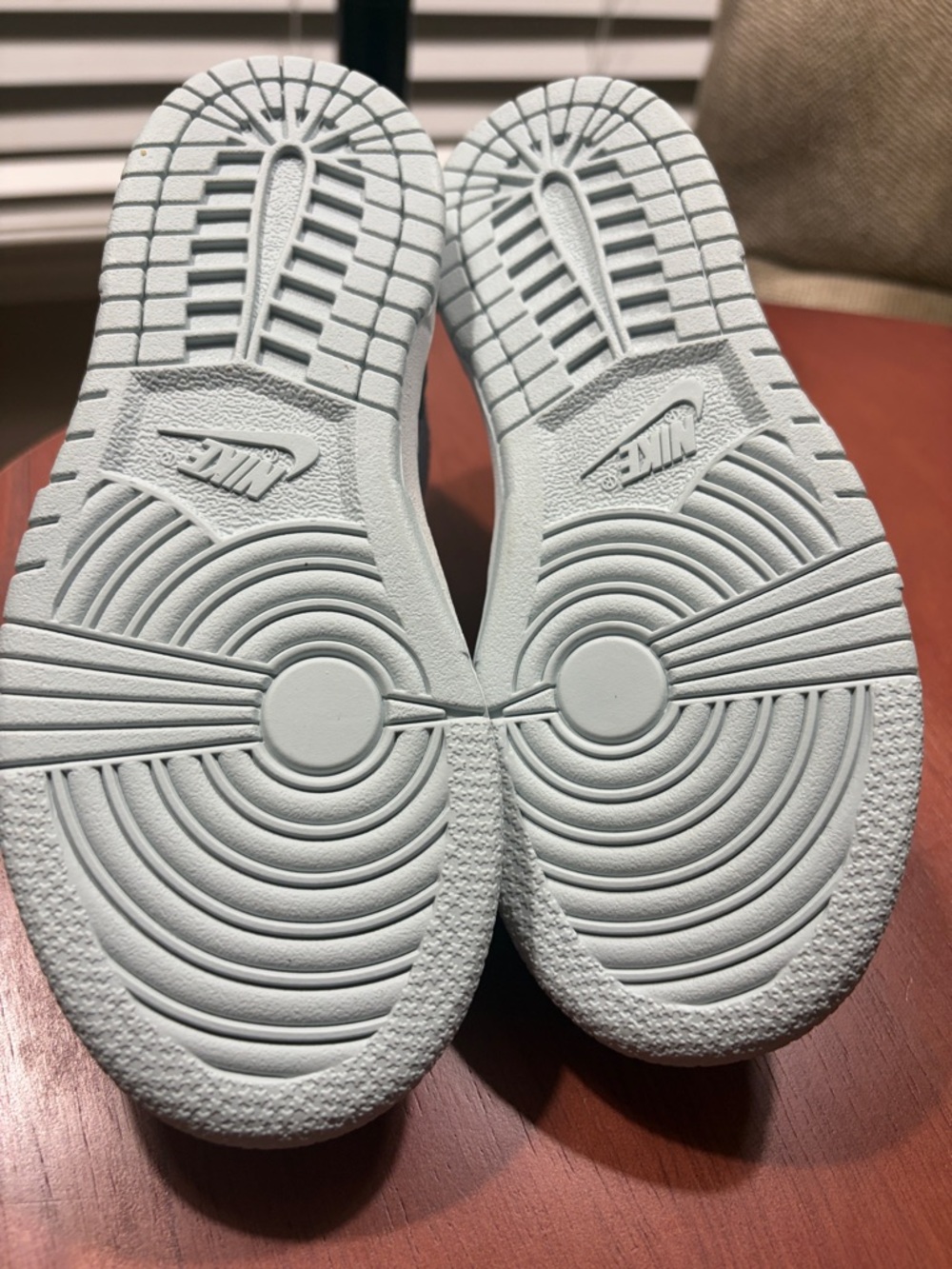 Nike Kids Light Blue and White Sneakers - Picture 4 of 4